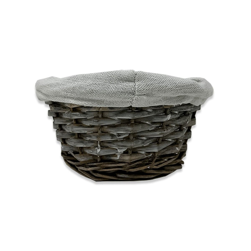 12-Pack 6" Round Utility Baskets with Cloth Liners