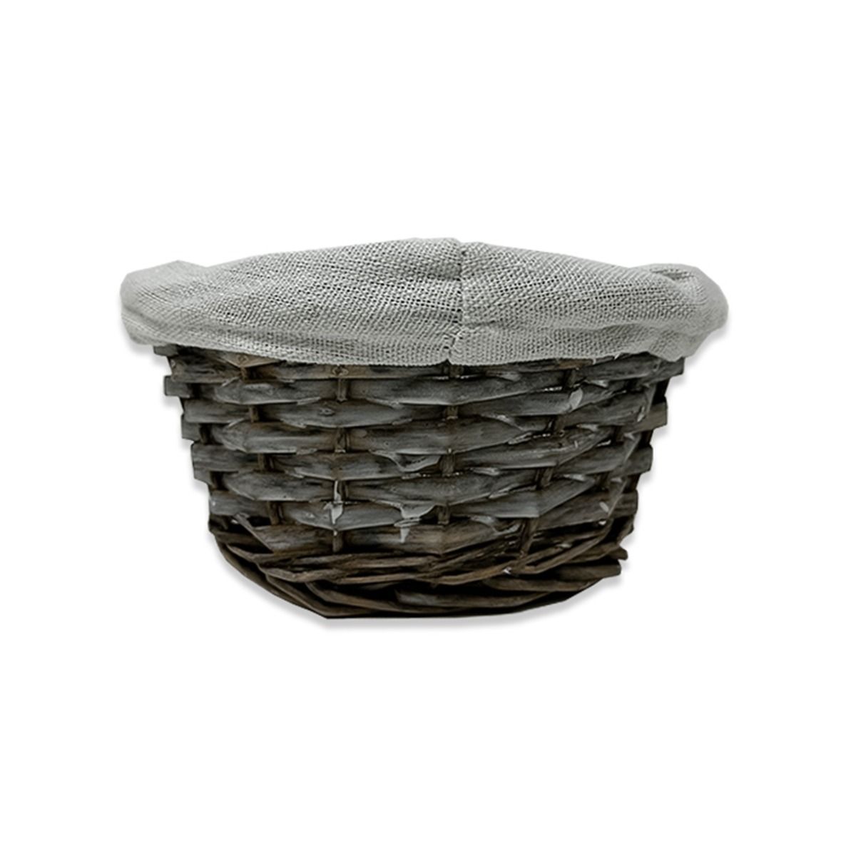 12-Pack 6" Round Utility Baskets with Cloth Liners