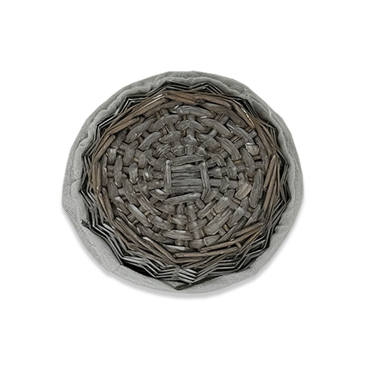 12-Pack 6" Round Utility Baskets with Cloth Liners