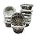 12-Pack 6" Round Utility Baskets with Cloth Liners