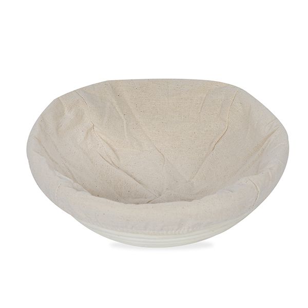 Artisan Collection: 12-Pack 7" Round Rattan Proofing Baskets with Cloth Liners