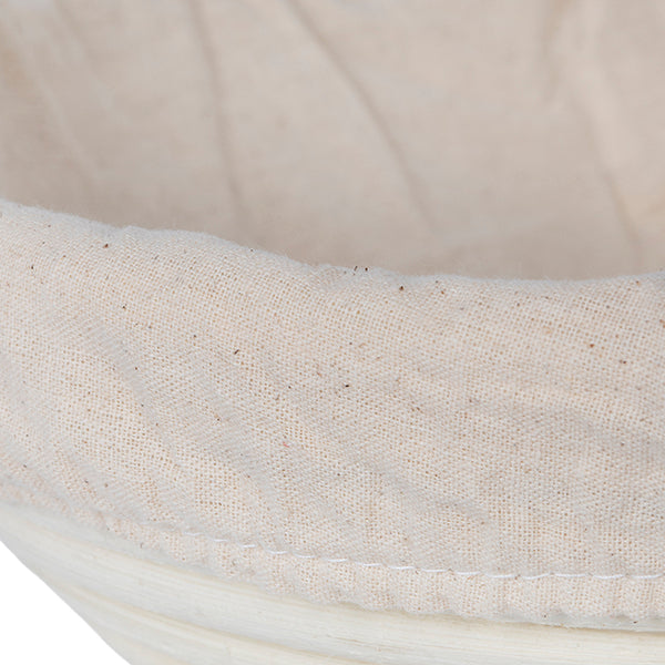Artisan Collection: 12-Pack 7" Round Cotton Cloth Proofing Basket Liners (Basket Not Included)