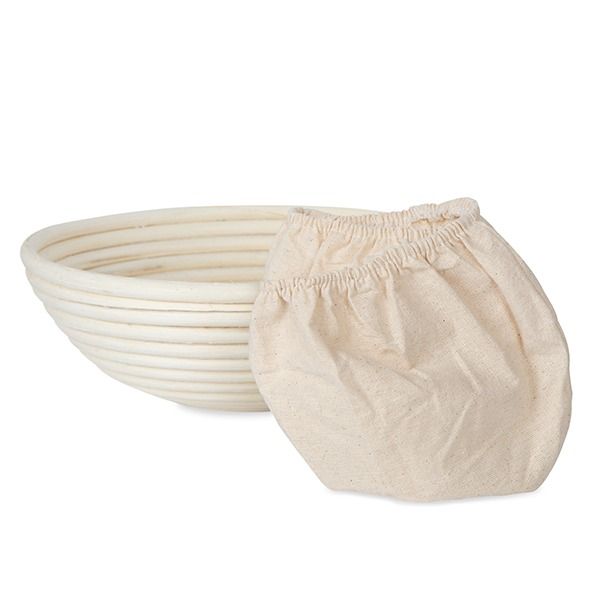 Artisan Collection: 12-Pack 8" Round Proofing Basket w/ Cloth Liner