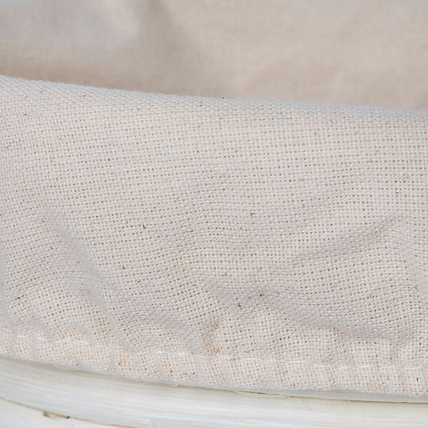 Artisan Collection: 12-Pack 9" Narrow Oblong Rattan Proofing Baskets with Cloth Liners