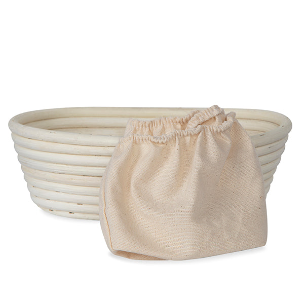 Artisan Collection: 12-Pack 12" Rectangular Cotton Cloth Proofing Basket Liners (Basket Not Included)