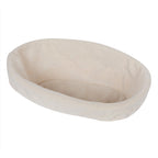 Artisan Collection: 12-Pack 9" Wide Oblong Rattan Proofing Baskets with Cloth Liners
