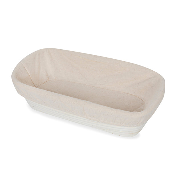 Artisan Collection: 12-Pack 12" Rectangular Cotton Cloth Proofing Basket Liners (Basket Not Included)