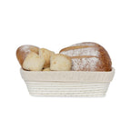 Artisan Collection: 12-Pack 12" Rectangular Rattan Proofing Baskets with Cloth Liners