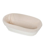 Artisan Collection: 12-Pack 13" Long Oblong Cotton Cloth Proofing Basket Liners (Basket Not Included)
