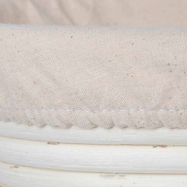 Artisan Collection: 12-Pack 13" Long Oblong Cotton Cloth Proofing Basket Liners (Basket Not Included)