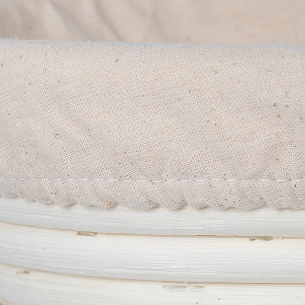 Artisan Collection: 12-Pack 12" Wide Oblong Cotton Cloth Proofing Basket Liners (Basket Not Included)