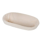 Artisan Collection: 12-Pack 13" Long Oblong Cotton Cloth Proofing Basket Liners (Basket Not Included)