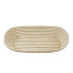 Artisan Collection: 12-Pack 13" Long Oblong Natural Rattan Proofing Basket