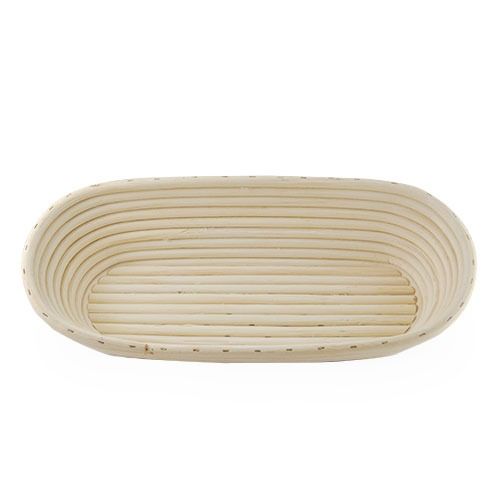 Artisan Collection: 12-Pack 13" Long Oblong Natural Rattan Proofing Basket