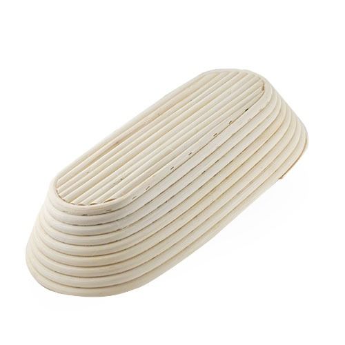 Artisan Collection: 12-Pack 13" Long Oblong Natural Rattan Proofing Basket