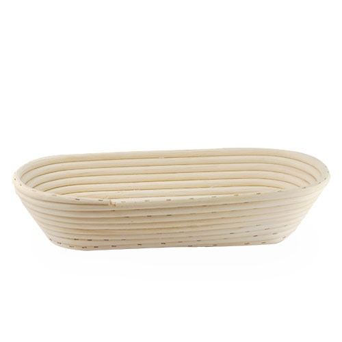 Artisan Collection: 12-Pack 13" Long Oblong Natural Rattan Proofing Basket