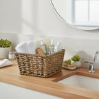Michaela Collection: 12-Pack 6" Small Sea Grass Square Utility Basket