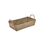 Alexa Collection: 12-Pack 15" Slim Rectangular Seagrass Tray with Handles