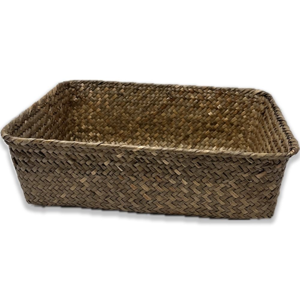 Alexa Collection: 12-Pack 14" Extra Large Rectangular Seagrass Tray
