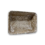 Alexa Collection: 12-Pack 12" Large Rectangular White Wash Seagrass Tray Baskets