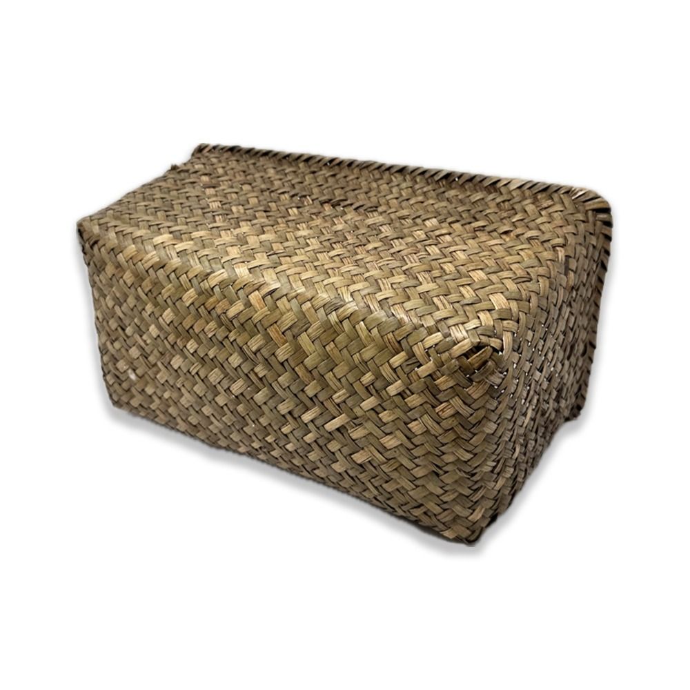 Alexa Collection: 12-Pack 10" Medium Rectangular Natural Slim Tray Utility Baskets