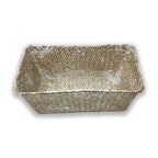 Alexa Collection: 12-Pack 12" Slim Rectangular White Wash Utility Baskets
