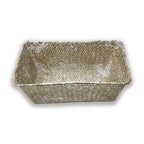 Alexa Collection: 12-Pack 10" Medium Rectangular White Wash Slim Tray Utility Baskets