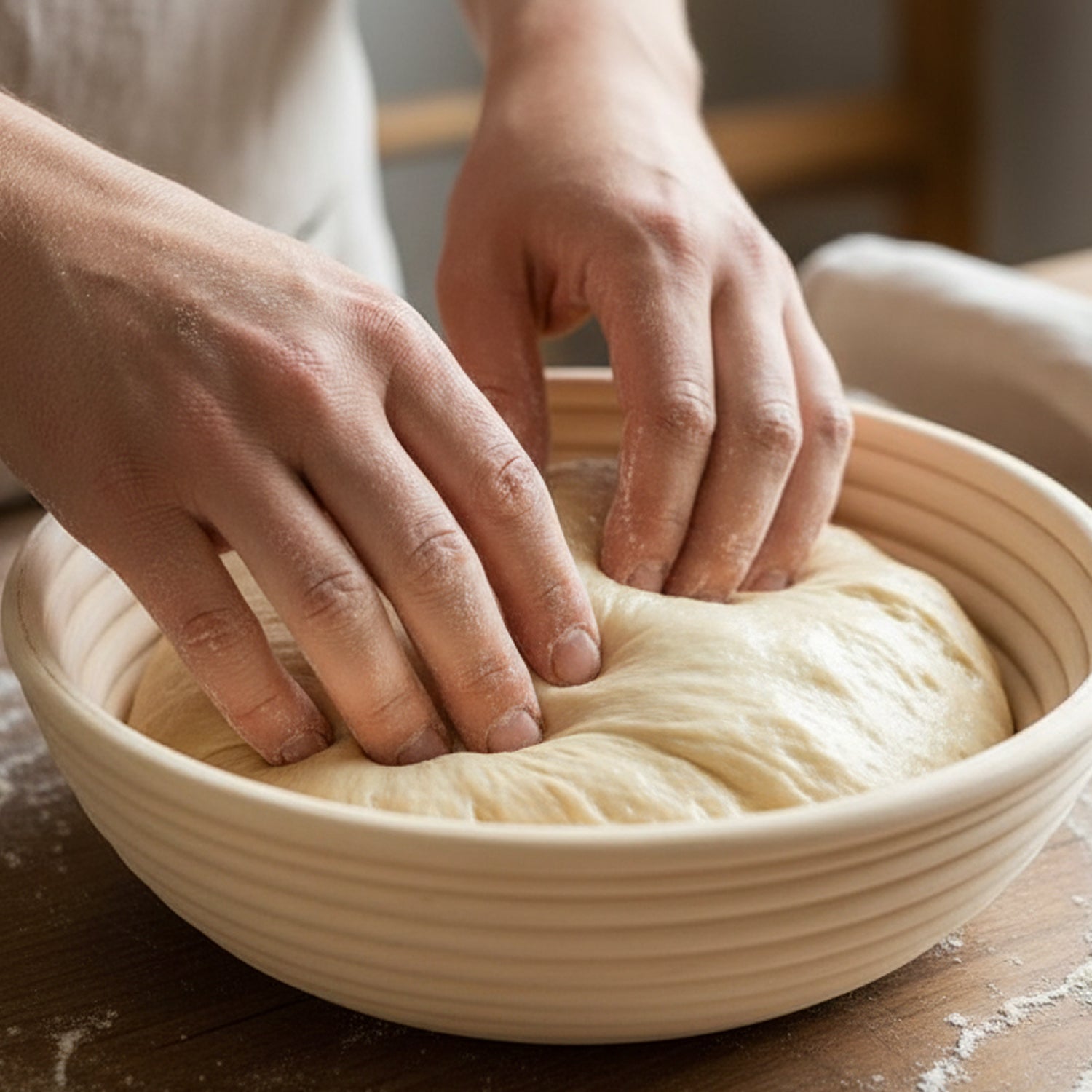 Artisan Collection: 12-Pack 8" Round Proofing Basket w/ Cloth Liner