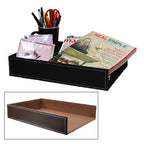 12-Pack 15" Roosevelt Brown Faux Leather Document Trays