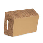 12-Pack 12" Large Rectangular Corkboard Utility Trays with Inner Handles