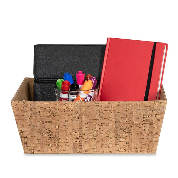 12-Pack 12" Large Rectangular Corkboard Utility Trays with Inner Handles