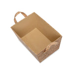 12-Pack Rectangular Cork Utility Baskets – Natural Corkboard Storage with Handles