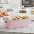 12-Pack 12" Medium Pink Polka Dot Valentine Gift Trays