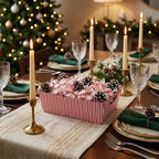 12-Pack 12" Medium Red & White Stripe Valentine Gift Trays