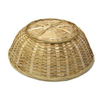 12-Pack 9" Round Natural Bamboo Bread & Serving Baskets