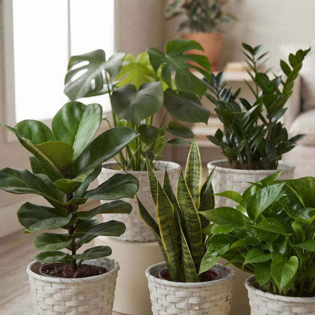 12-Pack: 13" Round White Washed Split Bamboo Planters