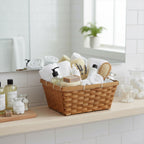 12-Pack: Small 11" Honey Bamboo Rectangular Baskets