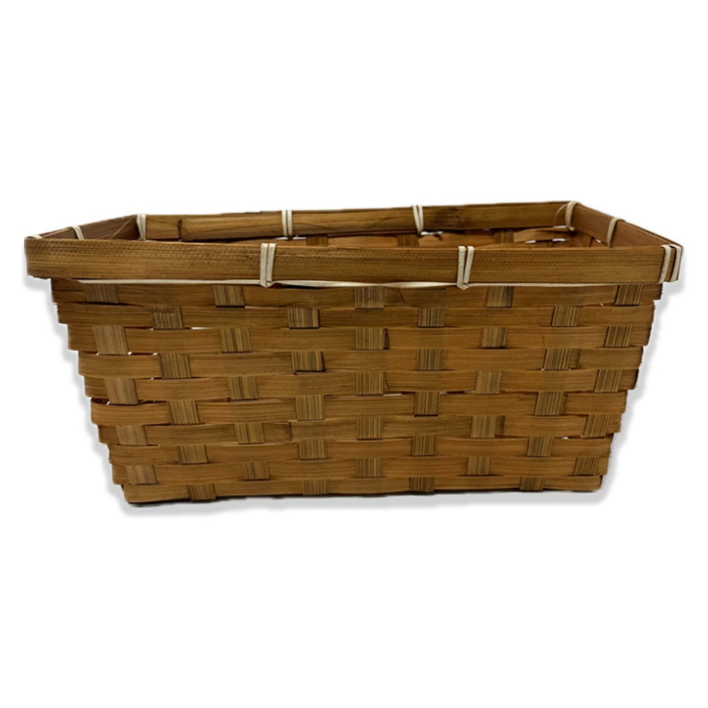 12-Pack: Small 11" Honey Bamboo Rectangular Baskets
