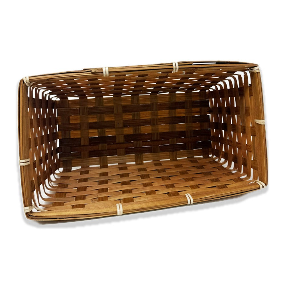12-Pack: Small 11" Honey Bamboo Rectangular Baskets