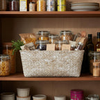 Alexa Collection: 12-Pack 12" Slim Rectangular White Wash Utility Baskets