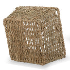 Michaela Collection: 12-Pack 6" Small Sea Grass Square Utility Basket