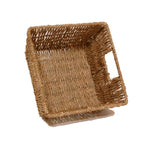 Michaela Collection: 12-Pack 8" Square Natural Sea Grass Utility Basket with Handles