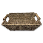 Kalani Collection: 12-Pack 14" Medium Tall Sea Grass Basket with Bamboo Handles