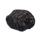 Michaela Collection: 12-Pack 9" Oval Dark Brown Seagrass Tray Baskets