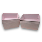 12-Pack 12" Medium Pink Polka Dot Valentine Gift Trays