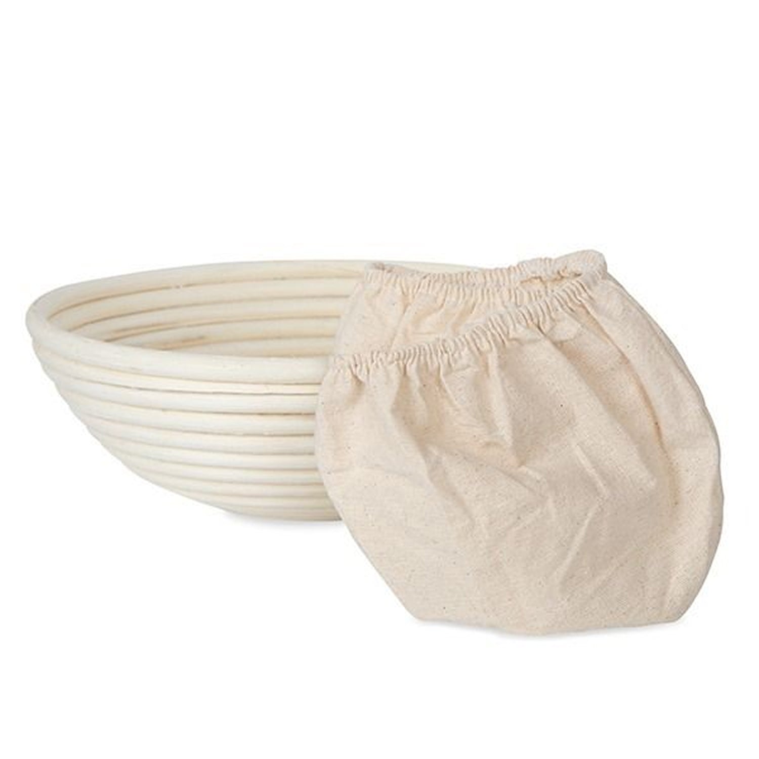 Artisan Collection: 12-Pack 10" Round Cotton Cloth Proofing Basket Liners (Basket Not Included)