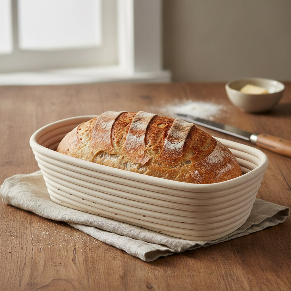 Artisan Collection: 12-Pack 12" Rectangular Rattan Proofing Baskets