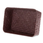 Alexa Collection: 12-Pack 7" Small Rectangular Seagrass & Metal Utility Tray Baskets