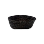 Alexa Collection: 12-Pack 6" Round Mahogany Tray Baskets