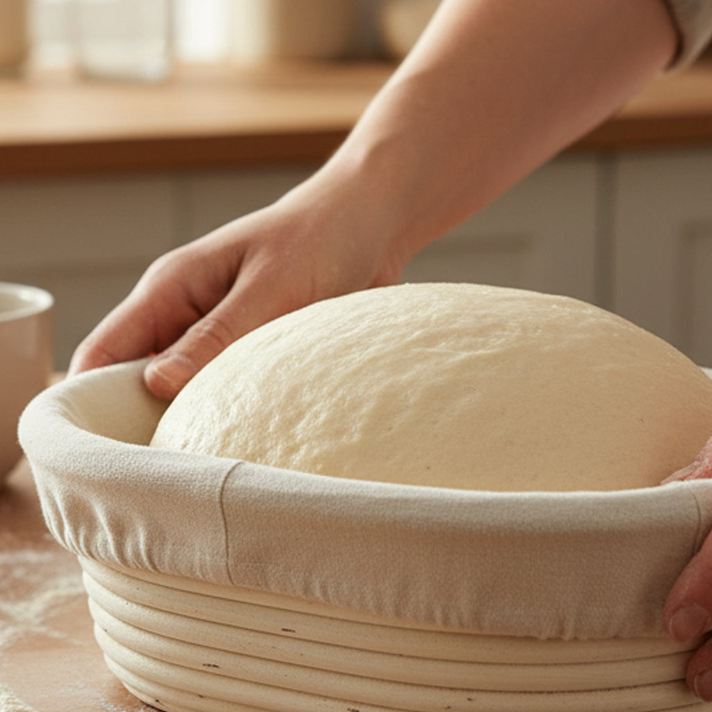 Artisan Collection: 12-Pack 12" Wide Oblong Cotton Cloth Proofing Basket Liners (Basket Not Included)